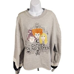 Disney Hocus Pocus Women's‎ XL Gray Sweatshirt Pullover